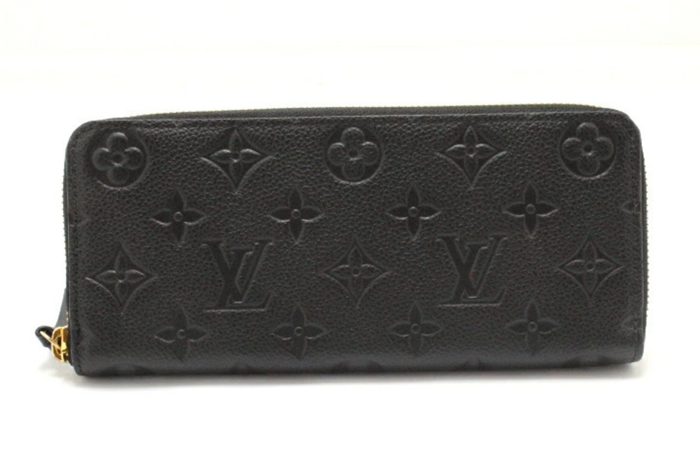 LOUIS VUITTON Portefeuille Clemence Empreinte Long Wallet Noir Black